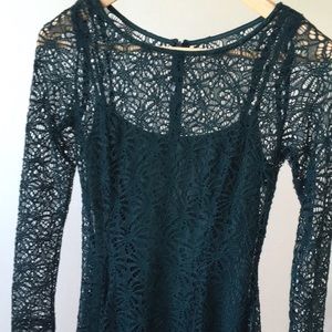 Anthropologie / Eva Franco floral lace mini dress